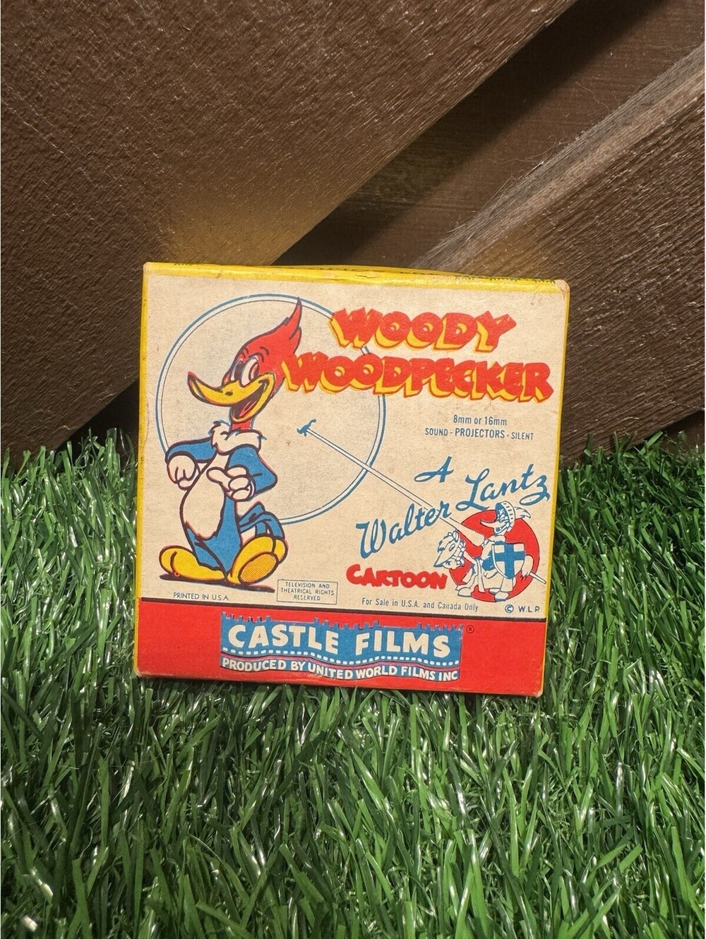 Vtg 8mm Woody Woodpecker 494 Solid Ivory Castle Films Home Movie